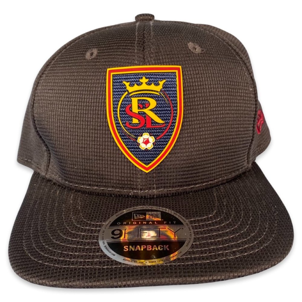 New Era MLS Real Salt Lake RSL Snapback Hat Official Charcoal Grey Game Cap